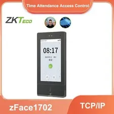ZKTeco zFace1702 Fingerprint Facial Recognition Time Attendance Control System