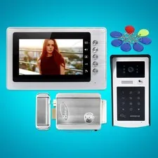7" Video Door Entry Call System Electric Lock with Keys Included for House/ Flat