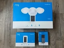 Complete Ring Security System - Floodlight, Doorbell, & Spotlight cameras - NEW!