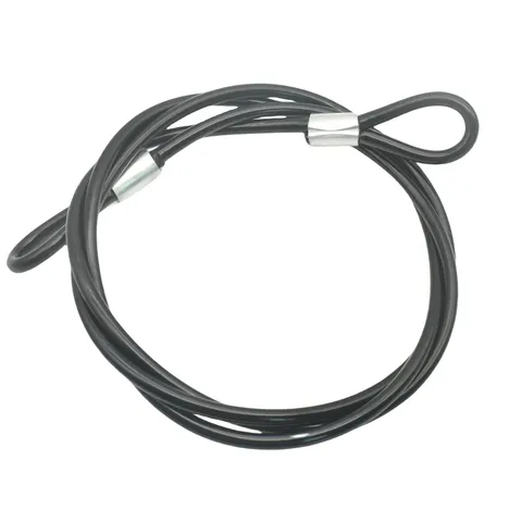 Bytiyar 8FT 6mm Stainless Security Cables Tether,Braided 6mm-8ft(1pcs), Black 