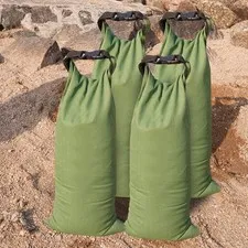 Flood Water Barrier Sand Bags - 4Pcs Thickened Long Canvas Flood Protection S...