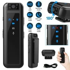 1080P HD Mini Pocket Camera Portable Body Camera Clip Video Recorder DV DVR 32GB
