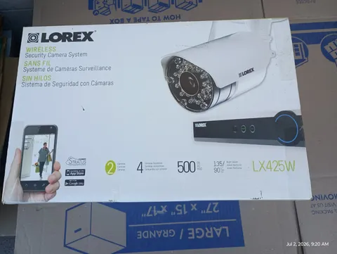 Lorex, 2 Camera, 4 Camera Supported, Wireless, 500 GB HDD, 135/90 Night Vision