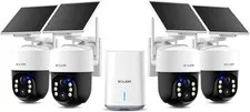 SOLIOM Security Cameras Wireless Outdoor,4K Ultra HD  4-Cam Kit SH801-4
