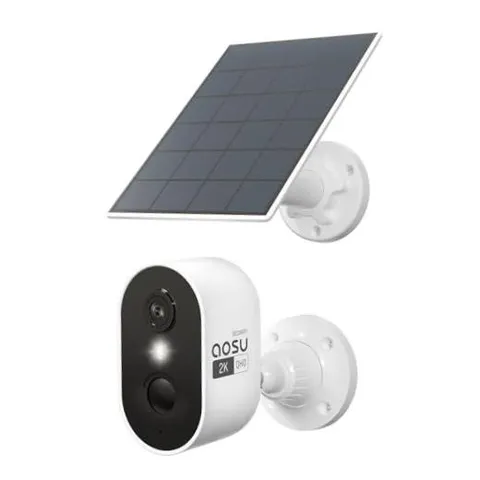 2K QHD Solar Security Cameras Wireless Outdoor System | 166° Add-on Camera