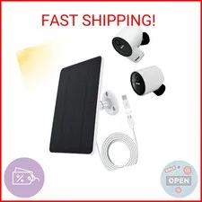 Solar Panel Compatible with SimpliSafe Outdoor Camera Series 2 Wireless, 4W 5V S