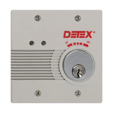 DETEX EAX-2500F GRAY W-CYL Exit Door Alarm,Gray,Plastic,100 dB 44ZV08