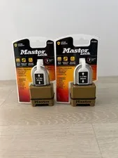 Master Lock M175XDLF Resettable Combination Padlock 2-Pack Tough-Cut Bronze New