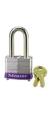 Padlock 3DLF 3-3/16" H X 1-9/16" W Laminated Steel Double Locking Silver