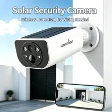 Wansview S1 Solar Camera Outdoor Wireless for Home Security Built-in Solar Panel