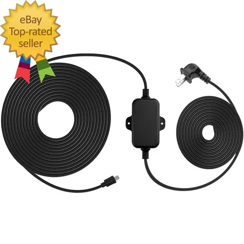 30Ft Weather Resistant Power Adapter for Blink Mini 2 Blink Outdoor 4 4Th Gen 3R