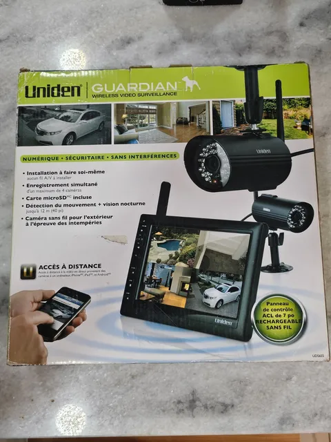 Uniden Guardian Wireless Video Surveillance Security Monitor UDS655