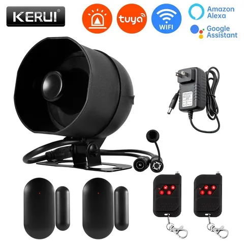 KERUI Wireless Alarm System WiFi Tuya APP Smart Home Office Security Alert Siren