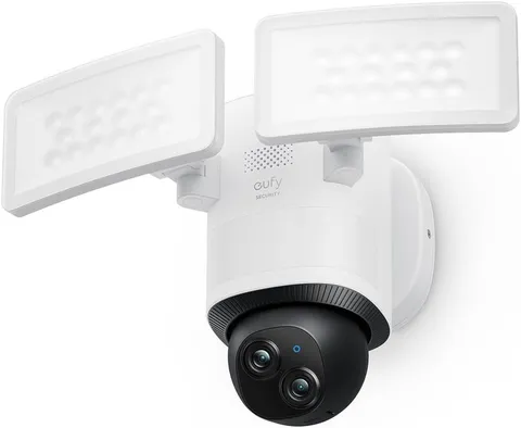 Camera Floodlight Camera E340 Wired, Security Camera Outdoor, 360° PTZ, 24/7 Rec