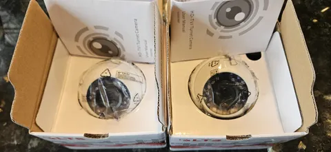 Pair Of LTS CMHT2122-28F 2MP 1080P HD-TVI Turret Cameras, Open Box, New