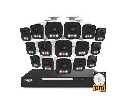 Defender Sentinel AI 16CH 16-Cam 4K Security Camera System 12TB HDD Brand New 
