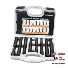 Wheel Lock Master Key Lug Nut Socket Set, 16-Pieces