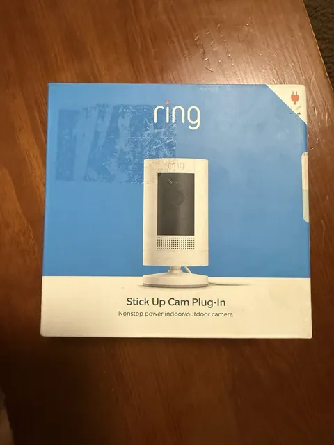 Ring Stick Up Cam Indoor Outdoor 1080p Wi-Fi Plug-In Security Camera