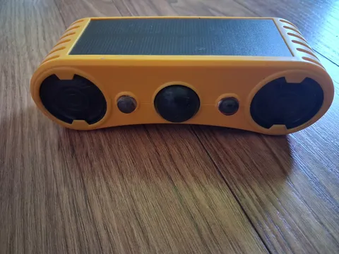 Yellow AM/FM Portable Radio w/ Motion Sensor, Antenna, Headphone Jack, Micro USB