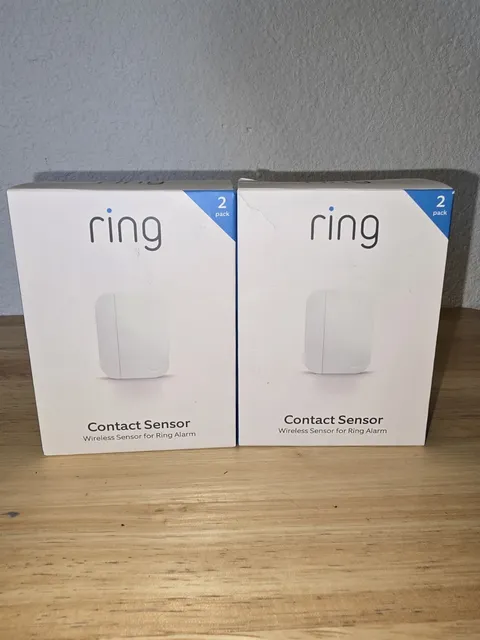 Ring Alarm Contact Sensor - 2nd Gen, Lot Of 2 (2 Packs Of 2) 4 Contact Sensors