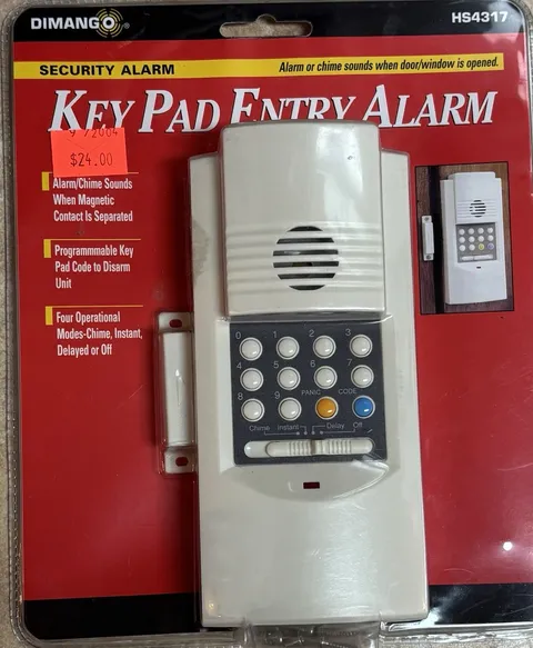 Dimango HS4317 Wireless Home Door Key Entry Security Alarm