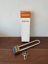 Vintage MASTER SPECIAL Padlock Extra Long Shackle in Box