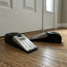 Door Stop Alarm with 120DB Siren Door Stop for Home & Travel Black Pack of 2