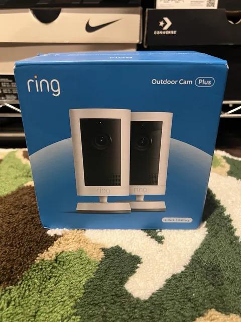 Ring Outdoor Cam Plus Battery Powered Security Camera 2-Pack  Brand New Sealed🤍