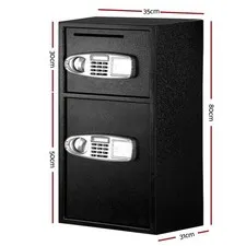 UL-TECH Double Door Security Safe | Digital Keypad + Emergency Key | Home & Off