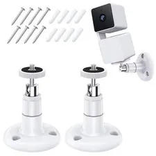 Wall Mount Kit for Wyze Cam Pan V3 V4 2 Pack White