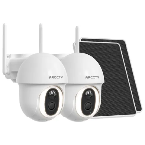 ARCCTV 4G LTE Cellular Solar Battery Security Cameras Outdoor Pan/Tilt Wireless