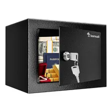 Steel Security Safe Box Key Lock Hidden Safe for Cash Jewelry Home