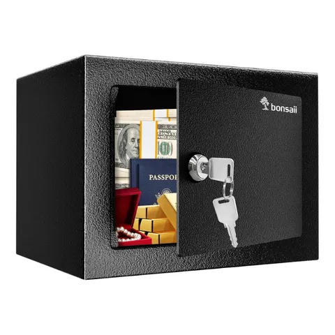 Steel Security Safe Box Key Lock Hidden Safe for Cash Jewelry Home