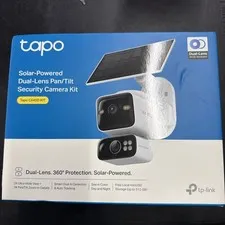 Tapo C645D 2K Dual Lens Pan/Tilt Security Battery Camera Wireless w/Solar Panel