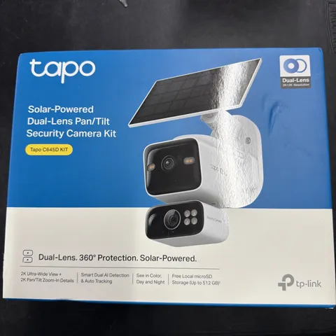 Tapo C645D 2K Dual Lens Pan/Tilt Security Battery Camera Wireless w/Solar Panel
