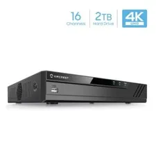 Amcrest NV4116E-HS 720p/1080p 3MP-8MP 4K NVR w/ 2TB HDD Supports up to 6TB HDD