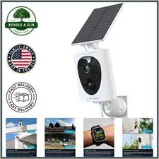 Wireless Solar Security Camera with Night Vision and Motion Detection Features