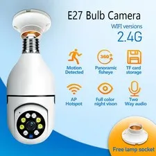 1080P HD E27 Bulb Surveillance Camera Anti-theft Outdoor Indoor Security Monitor