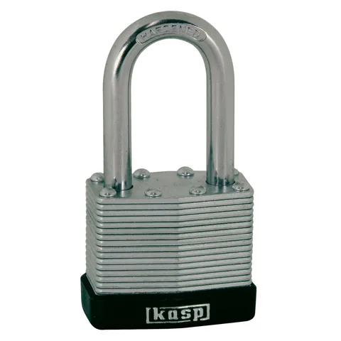 Kasp K13040L40D Laminated Steel Lock - 40x40mm - Long Lock