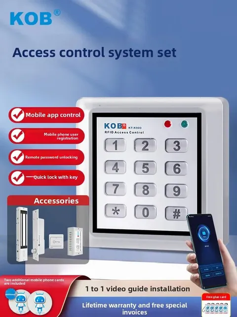 mobile app remote unlocking access control system all-in-one machine card swipin