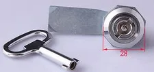 New 2pcs Triangle key lock Cabinet door lock Electric box lock