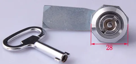 New 2pcs Triangle key lock Cabinet door lock Electric box lock