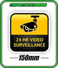 CCTV SECURITY STICKER WINDOW WARNING ALARM HOME BUSINESS VIDEO SURVEILLANCE 4