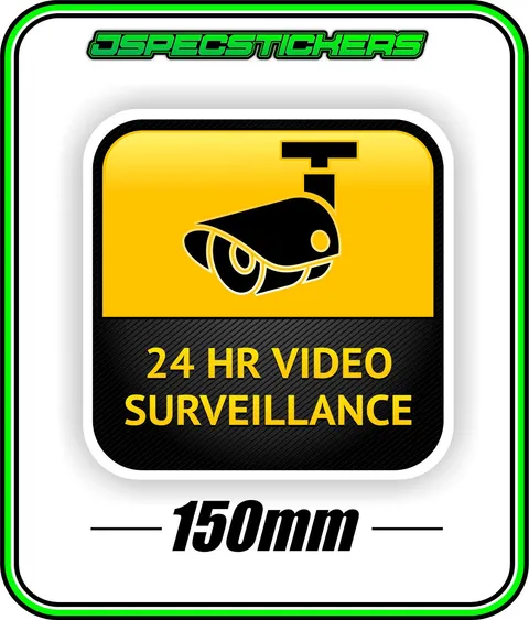CCTV SECURITY STICKER WINDOW WARNING ALARM HOME BUSINESS VIDEO SURVEILLANCE 4
