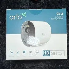 Arlo Go 2 1080p LTE/Wi-Fi Battery Weatherproof Color Night Vision 2-Way White