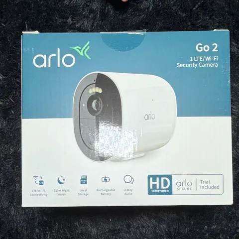 Arlo Go 2 1080p LTE/Wi-Fi Battery Weatherproof Color Night Vision 2-Way White