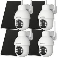 ANRAN 5MP Security Camera Solar Outdoor Wireless WiFi 2 Way Audio 360° PTZ IP65