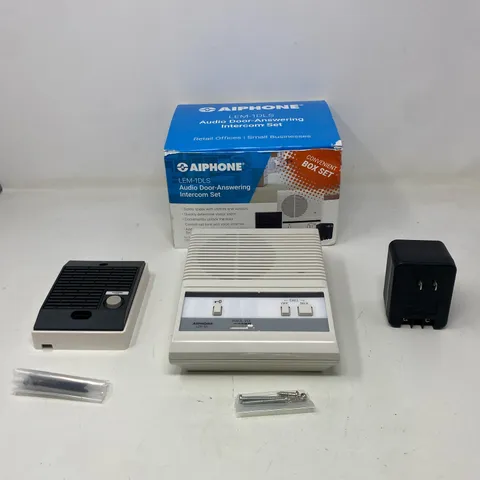 Aiphone LEM-1DLS 1-Door Audio Intercom Kit (White/Black)