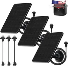 3 Pack 4W Solar Panel Blink Outdoor Camera Charging Waterproof Mount Kit New