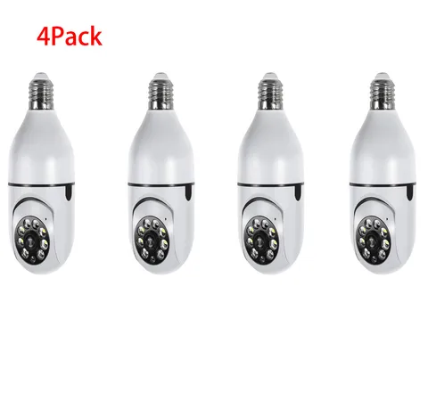 2Packs Light Bulb Security Camera -2.4Ghz Wifi 1080P Security Cameras Wireless O